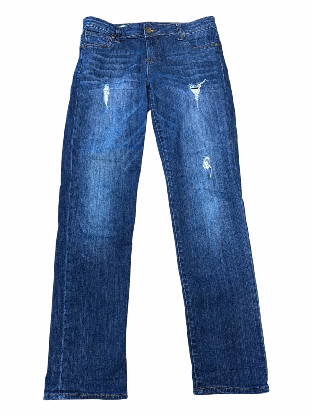 Kut From The Kloth Catherine Boyfriend Distressed Stretch Jeans Size 8